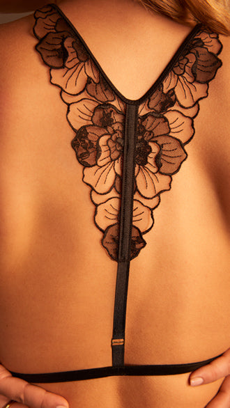 Marie Jo Serie Sancha, sexy Dessous, Transparenz, Wimpernspitze, Balconette-BH, halbe Schaumstoffeinlagen, schwarz, minimalistisch, trendy, verführerisch.