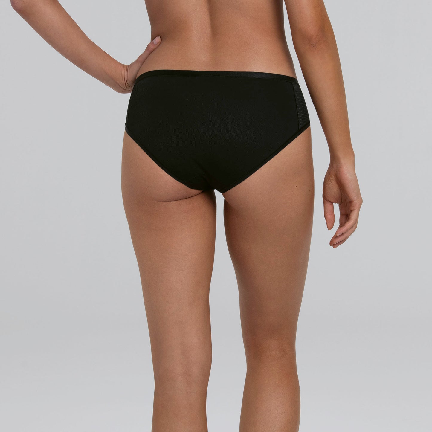 SPORT PANTY Hipster (Schwarz)