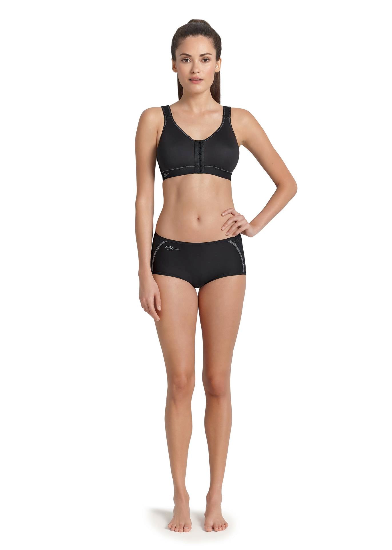 FRONTLINE OPEN Sport-BH (Schwarz)