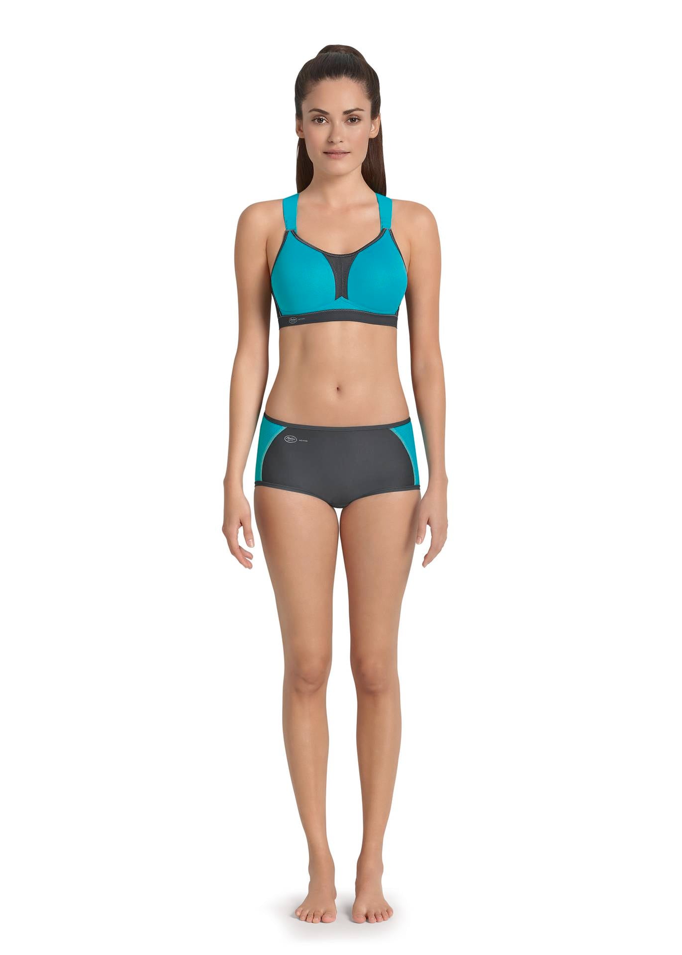 MOMENTUM PRO Sport-BH mit X-R�cken (Peacock/Anthrazit)