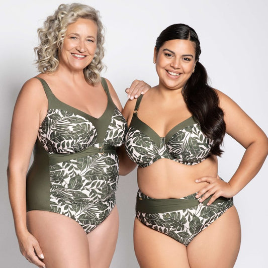 BALI Hoher Bikinislip (Olive)