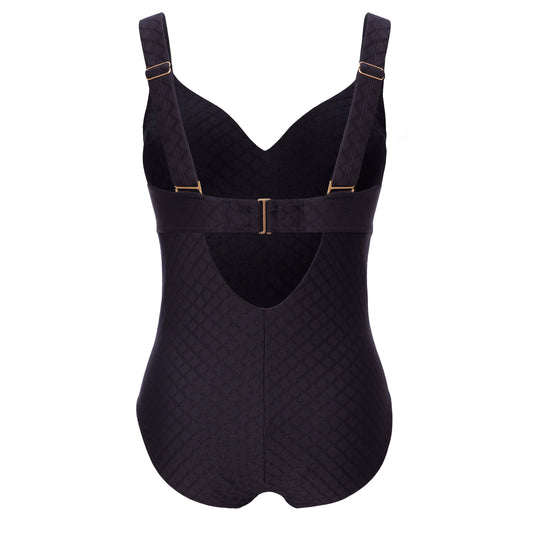 MONACO Badeanzug tiefer Rücken E-L (Midnight)