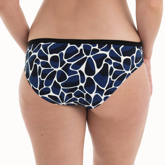 MIA Bikini-Hose (Schwarz/Pool Blue)