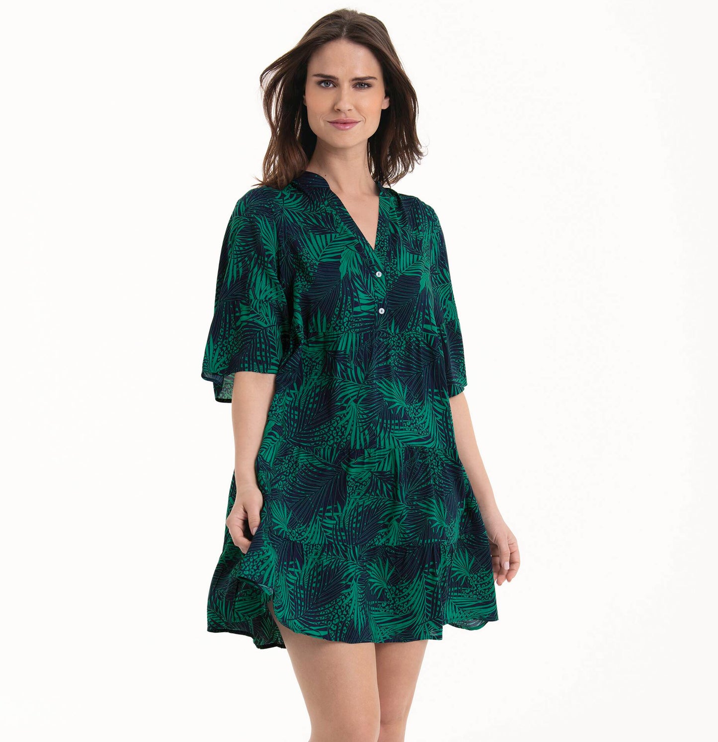 MANONO Tunika-Kleid (Blaugr�n)