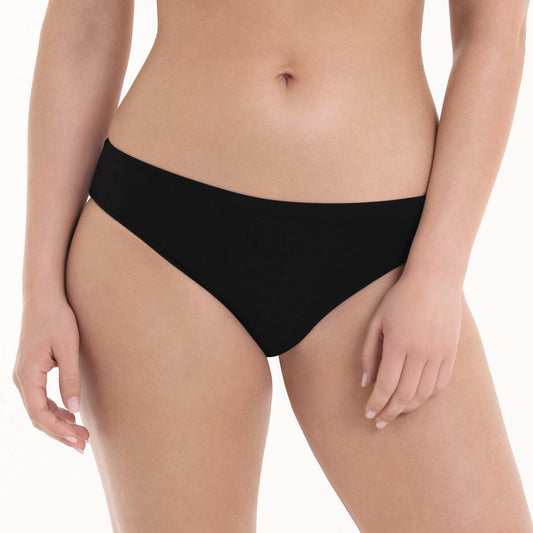 PURE CASUAL Bikini-Hose (Schwarz)