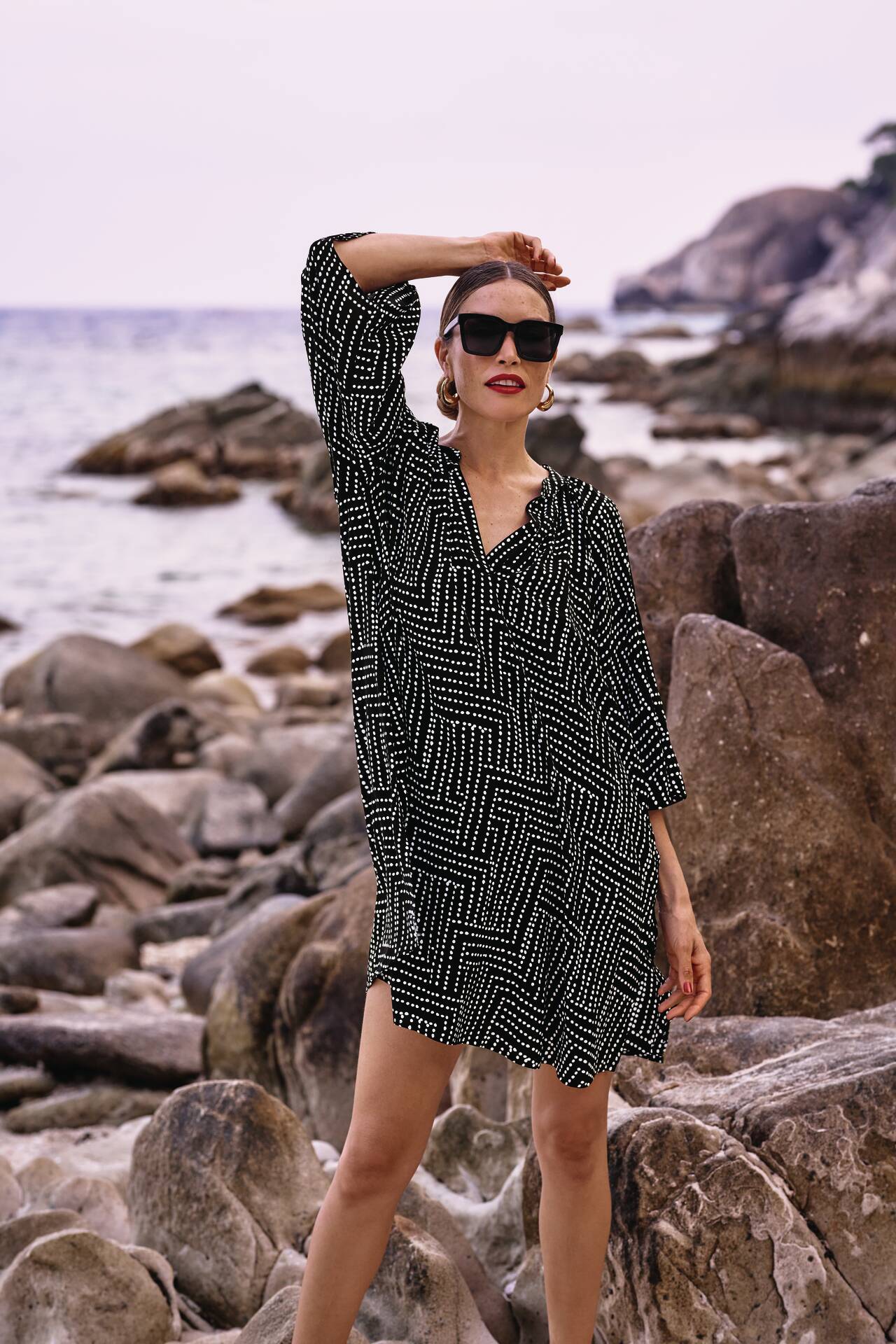 MANIHI Strandkeid (Schwarz)