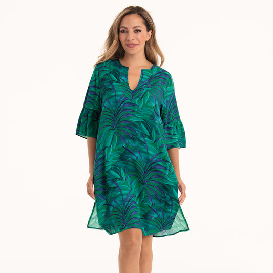 LOJA Tunika Strandkleid (Blaugrün)