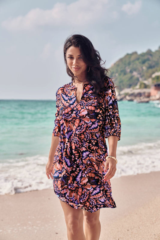 LOJA Tunika Strandkleid (Rosewood)