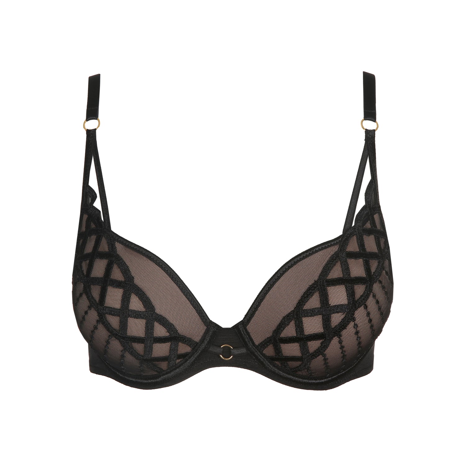 JHANA Herzform BH (Schwarz)
