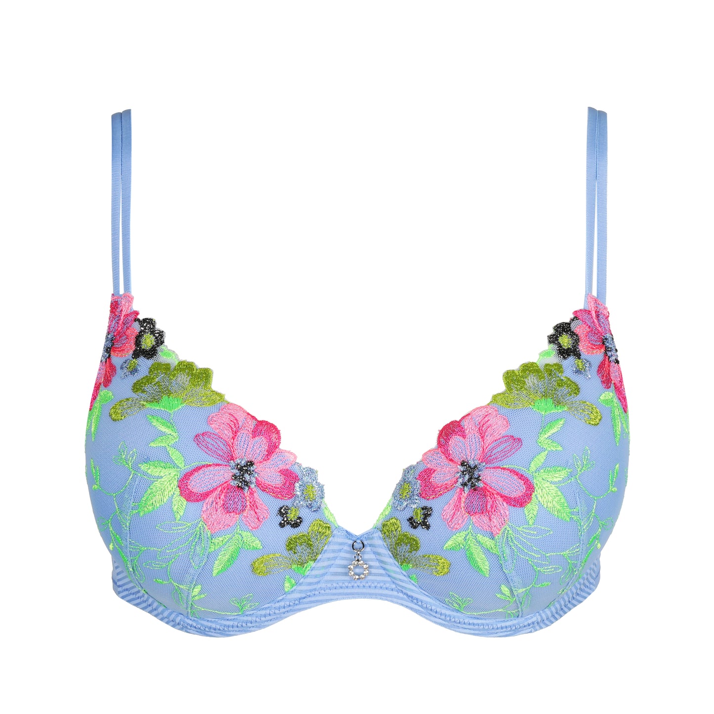 ODILLY Herzform-BH (Santorini Blue)