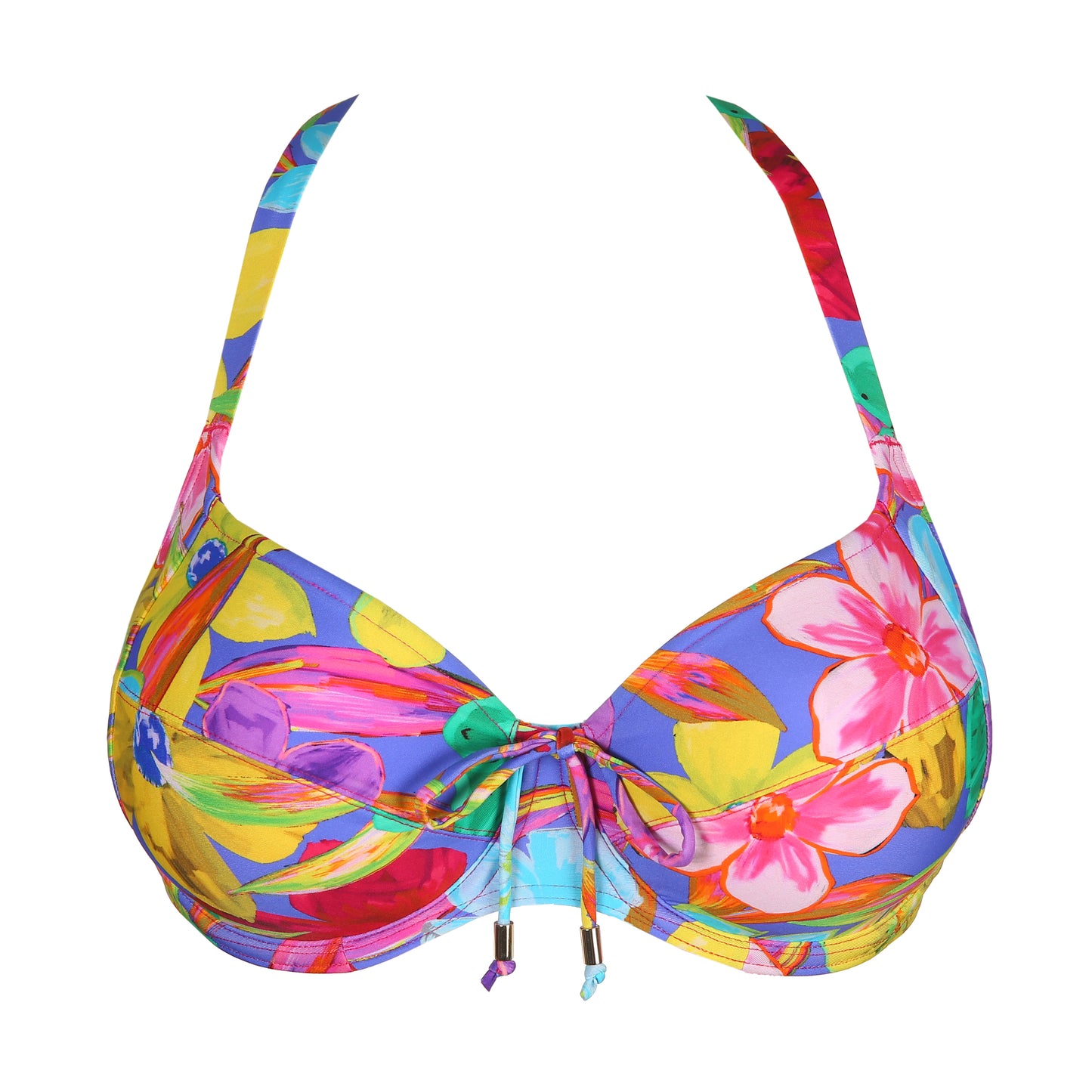 SAZAN Vollschalen Bikini Top (Blue Bloom)