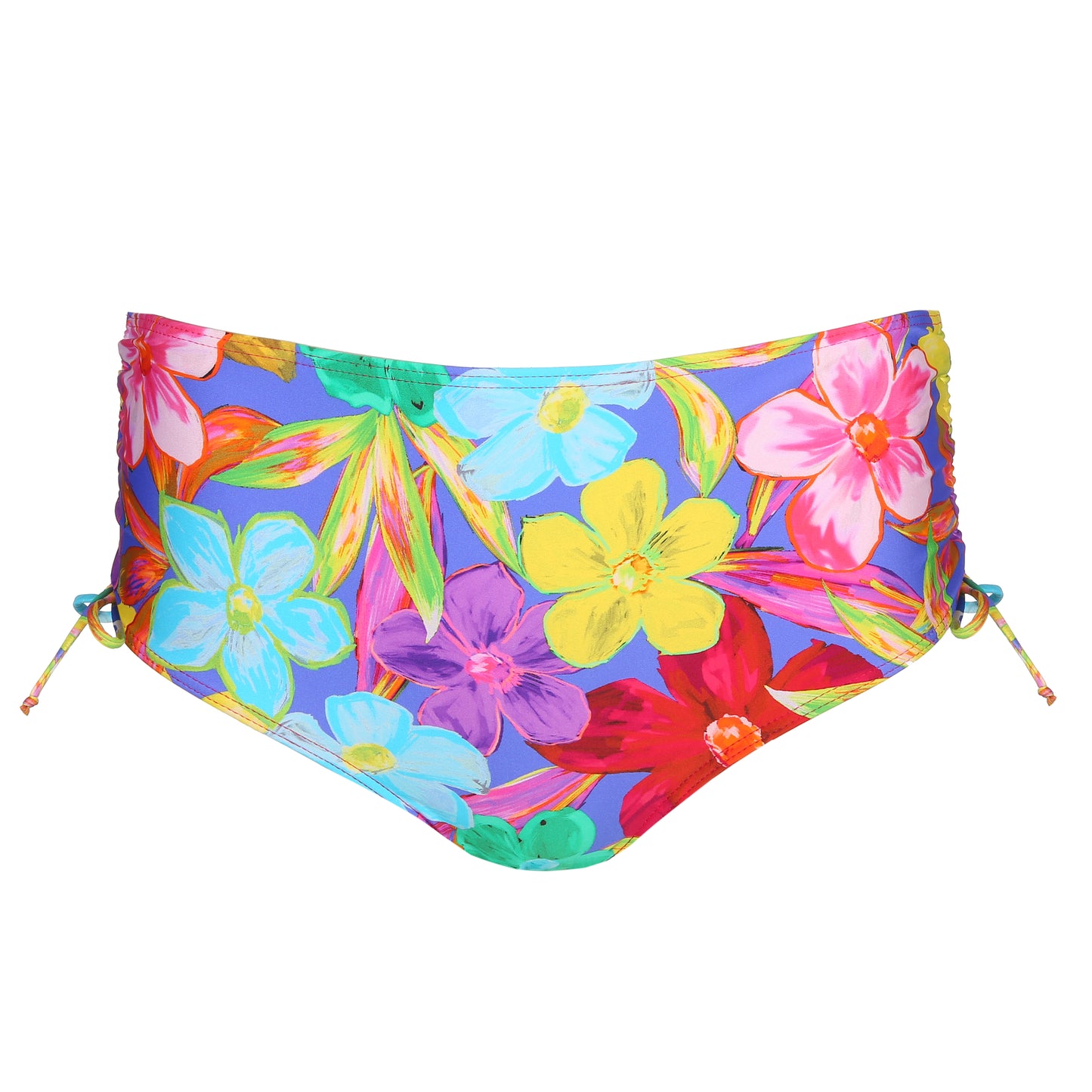 SAZAN Bikini Taillenslip mit Schnüren (Blue Bloom)