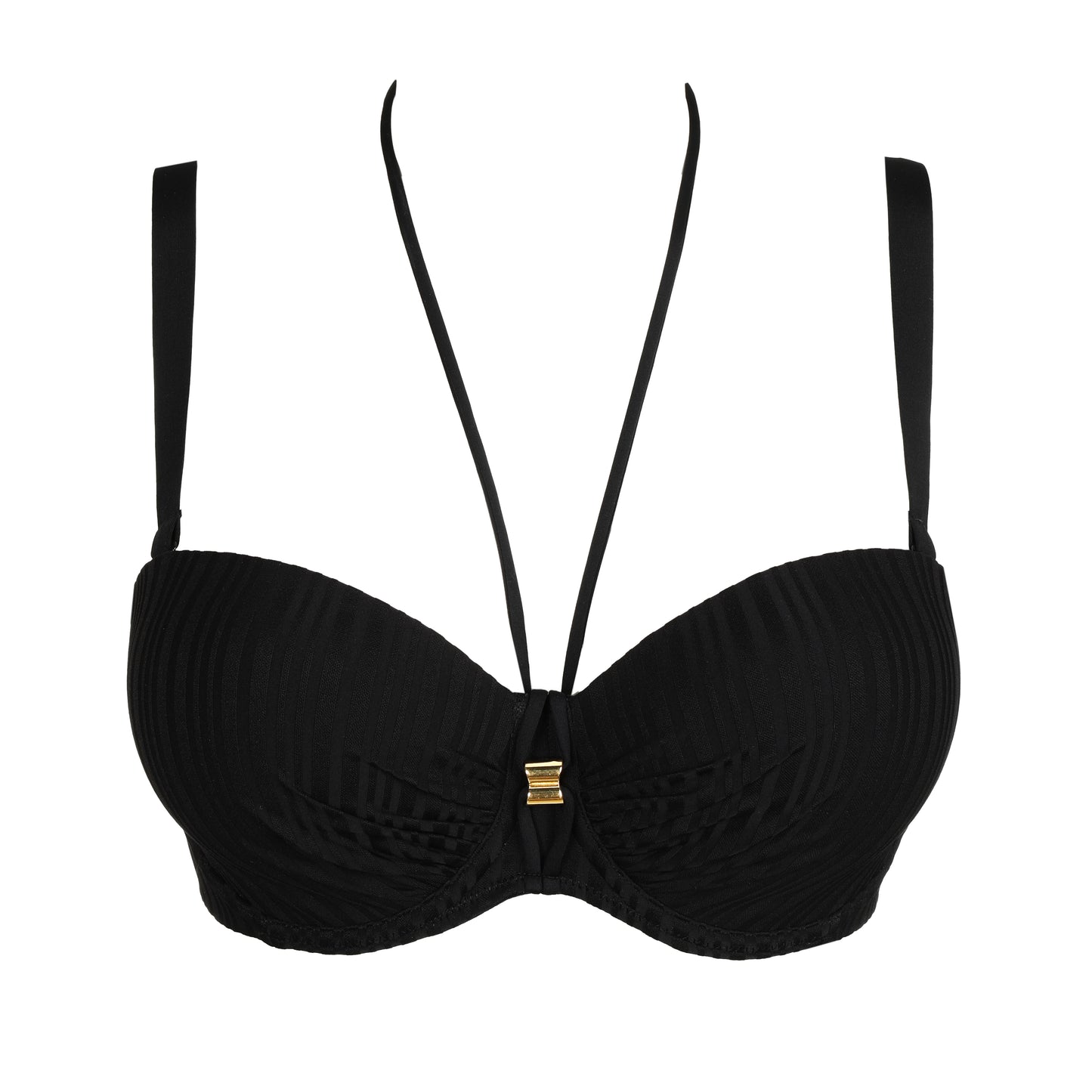 KIRUNA Bikini trägerlos (Schwarz)