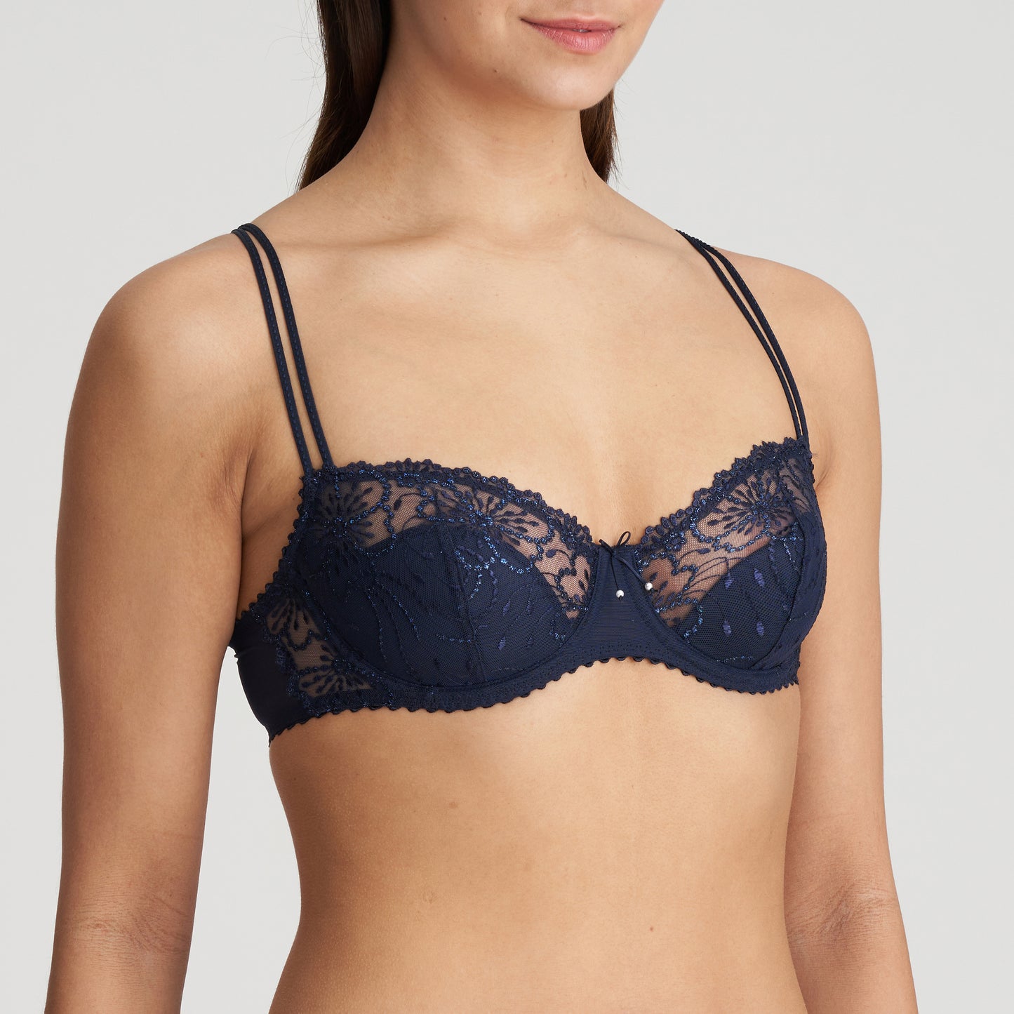 JANE Balconette BH halb unterlegt (Velvet Blue)