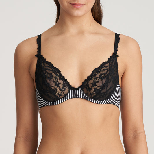 SYDNY Tiefdekolletierter BH (Tuxedo Black)