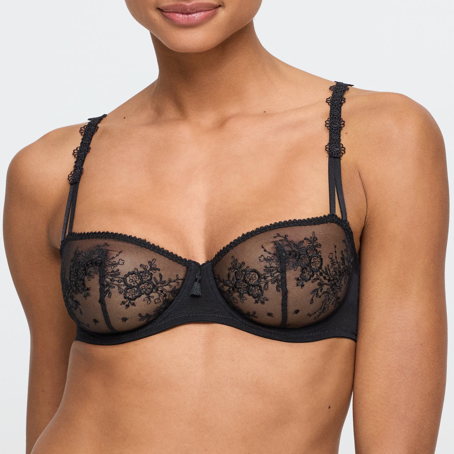 ANNAELLE Balconette-BH (Schwarz) 70C