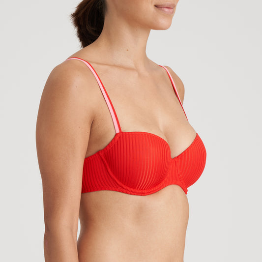 JUDE Unterlegter BH Balconette (Rouge)