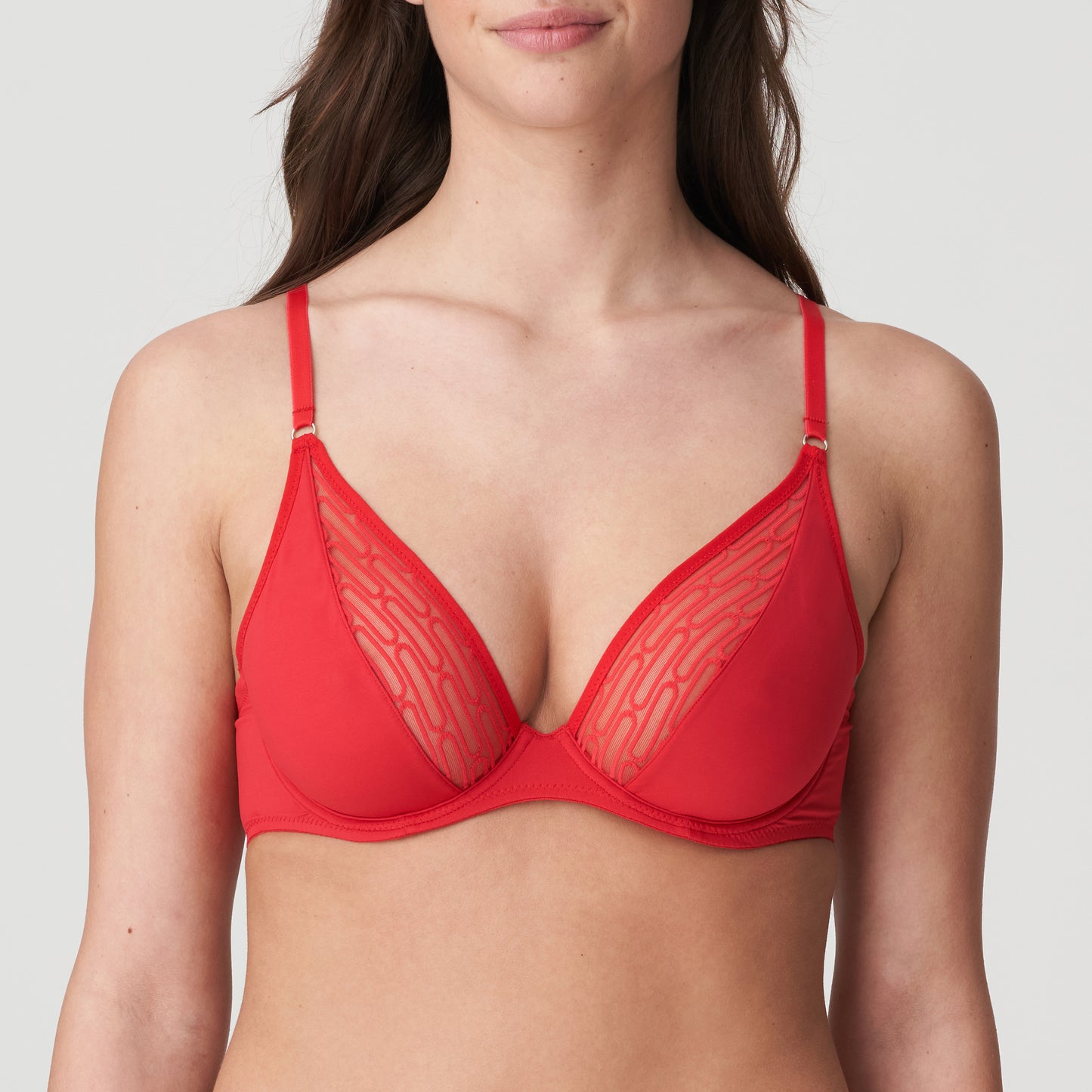 TANZARA Tiefdekolletierter BH (Scarlet)