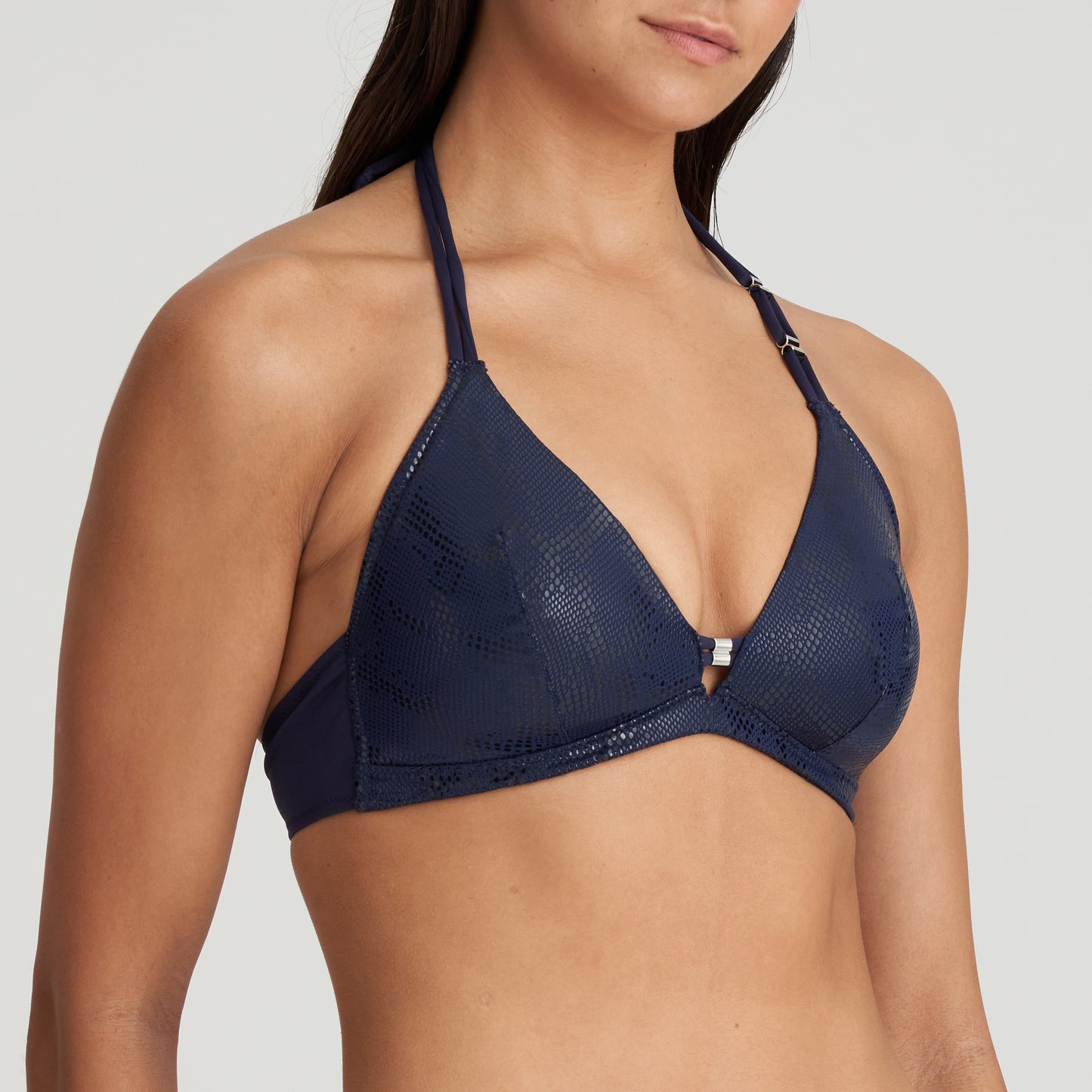SAN DOMINO Triangel Bikini Top Unterlegt (Evening Blue)