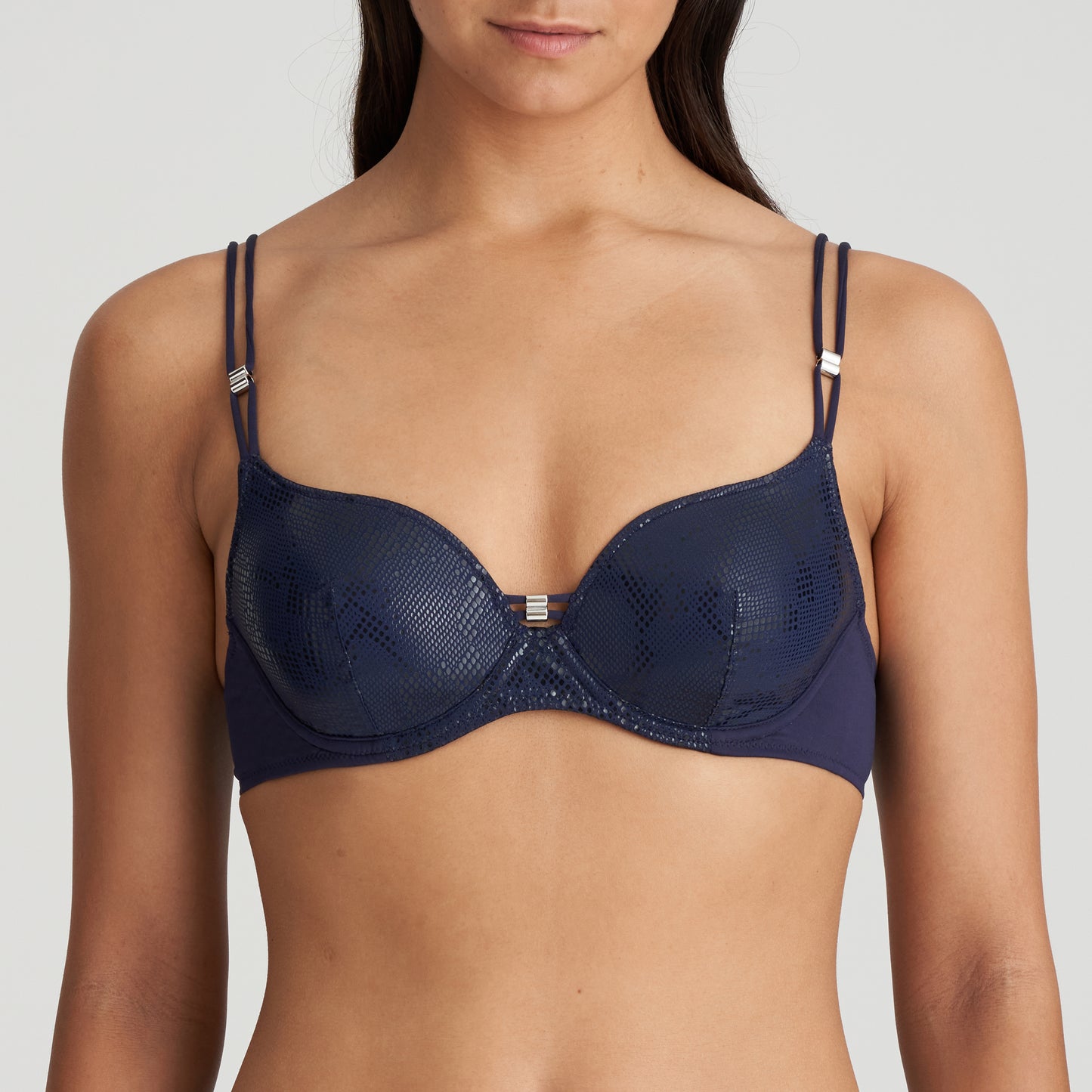 SAN DOMINO Unterlegter Bikini Herzform (Evening Blue)