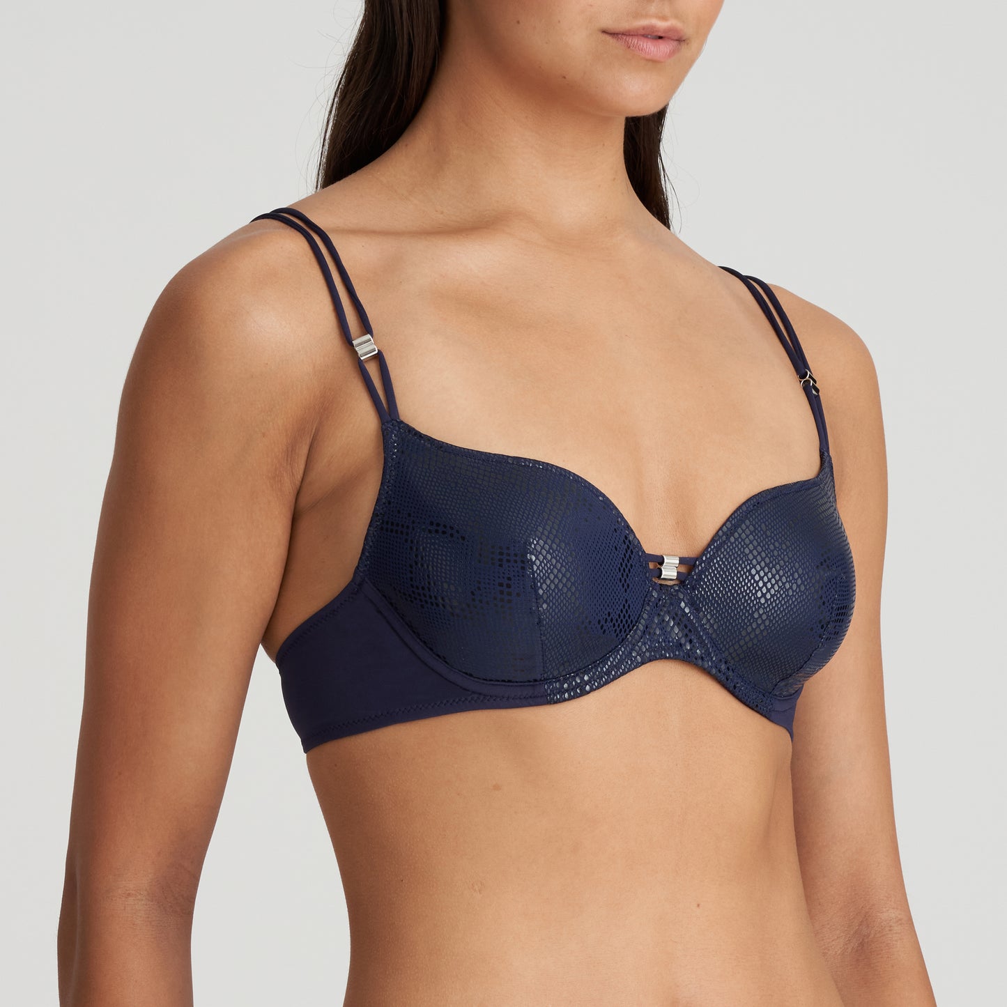 SAN DOMINO Unterlegter Bikini Herzform (Evening Blue)