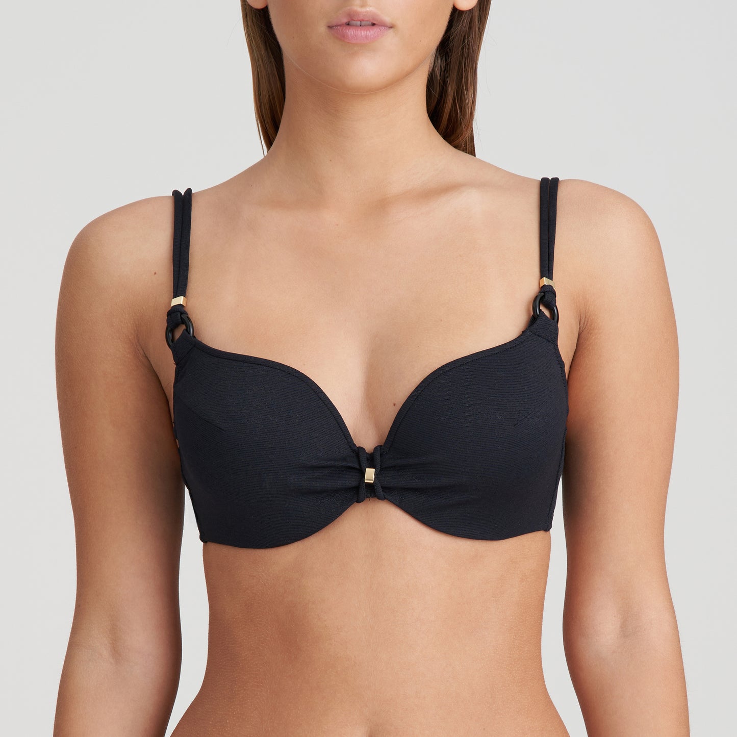 DAHU Herzform Bikini unterlegt (Schwarz)