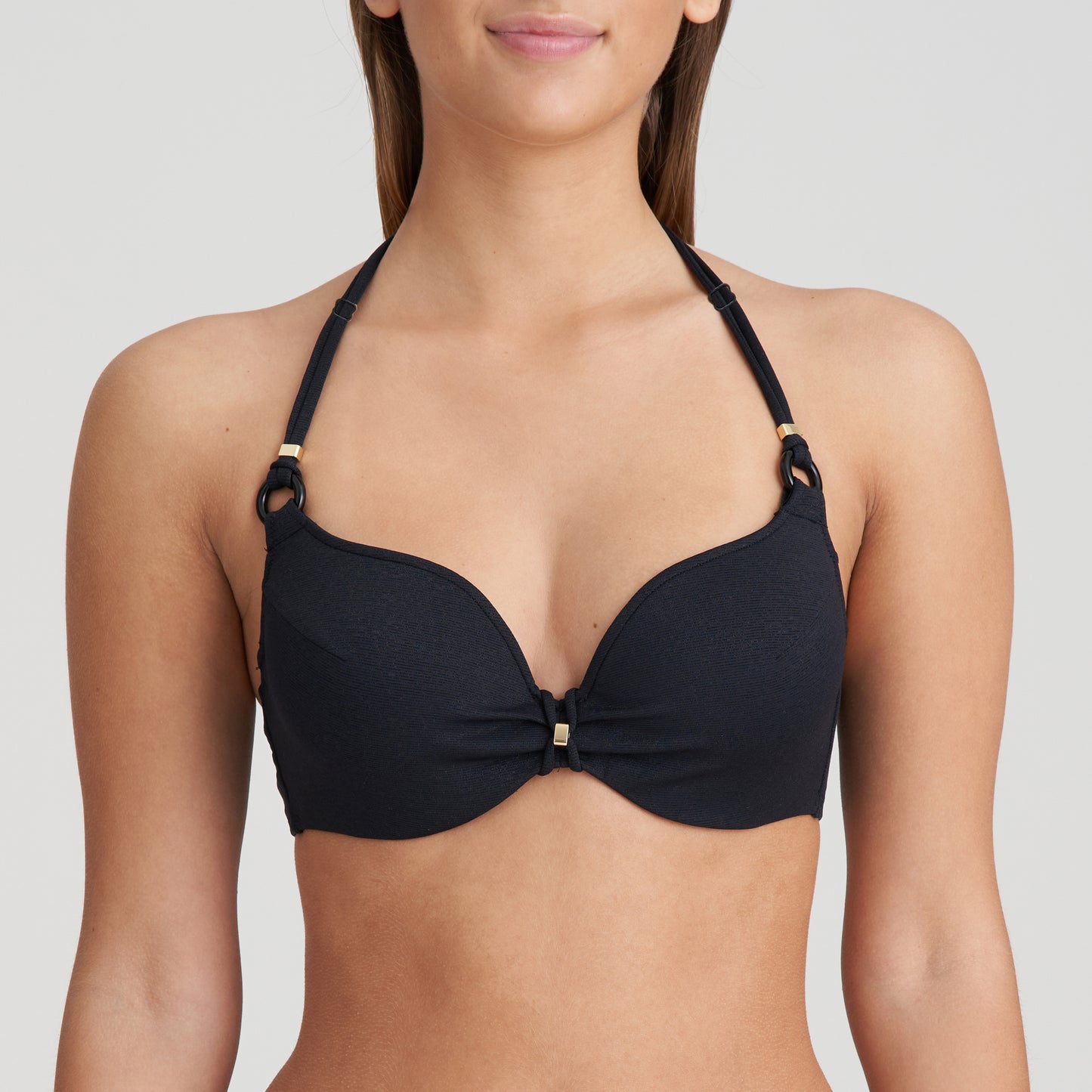 DAHU Herzform Bikini unterlegt (Schwarz)