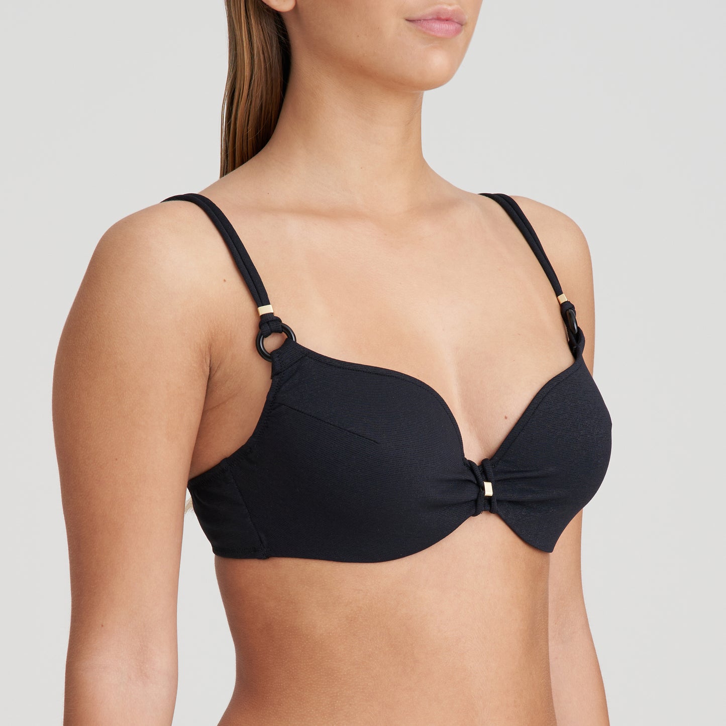 DAHU Herzform Bikini unterlegt (Schwarz)