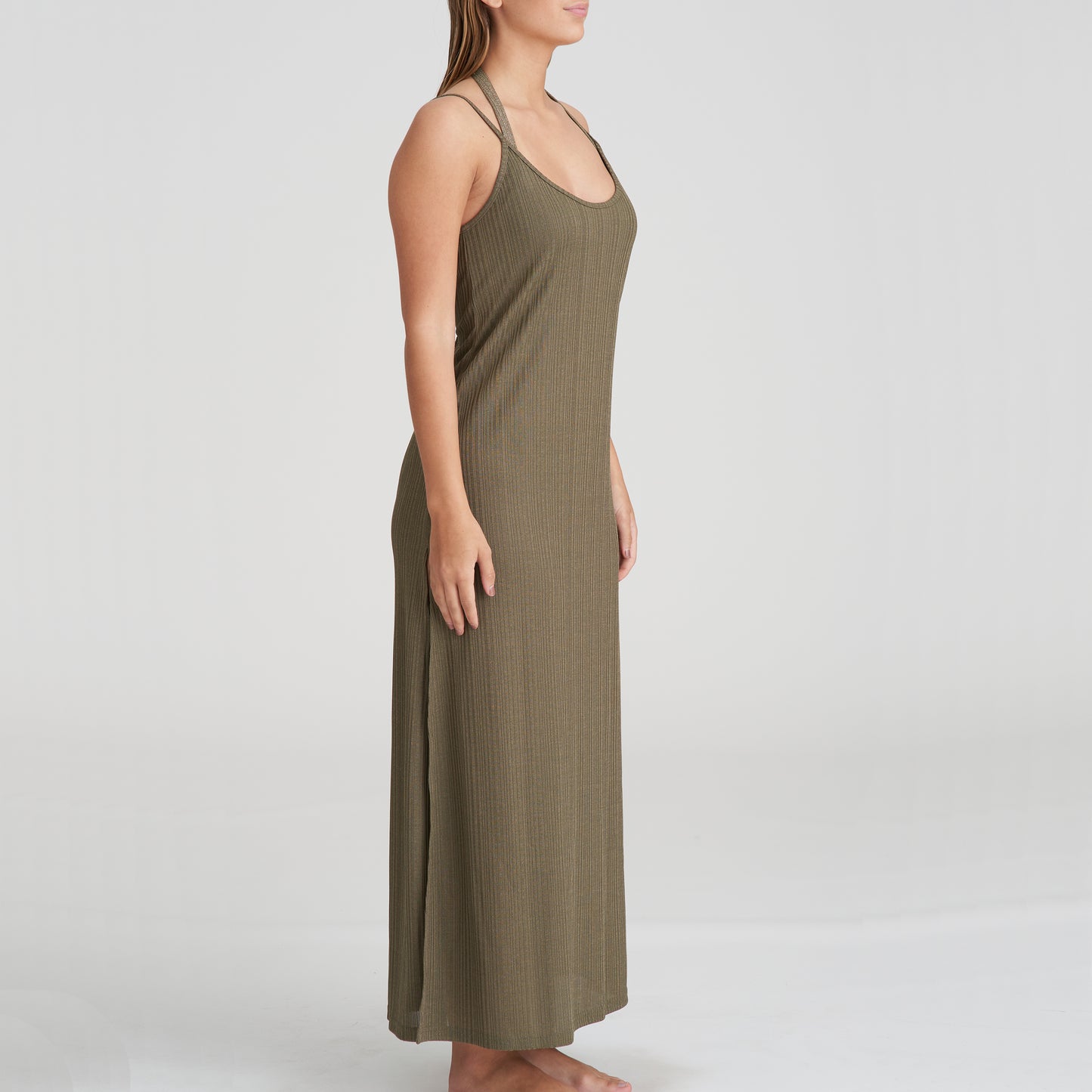 TINJIS Kleid (Golden Olive)