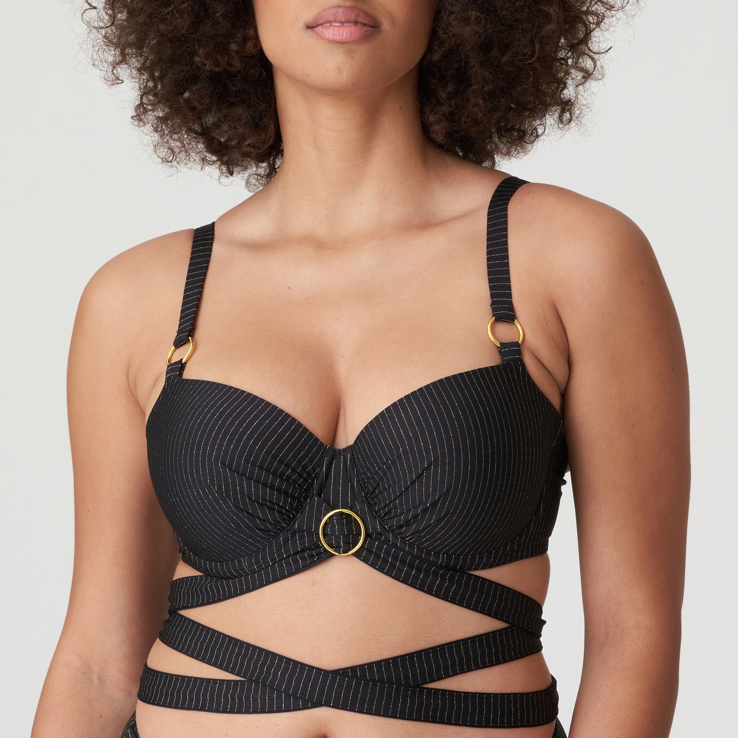 SOLTA Unterlegter Bikini Balconette (Schwarz)