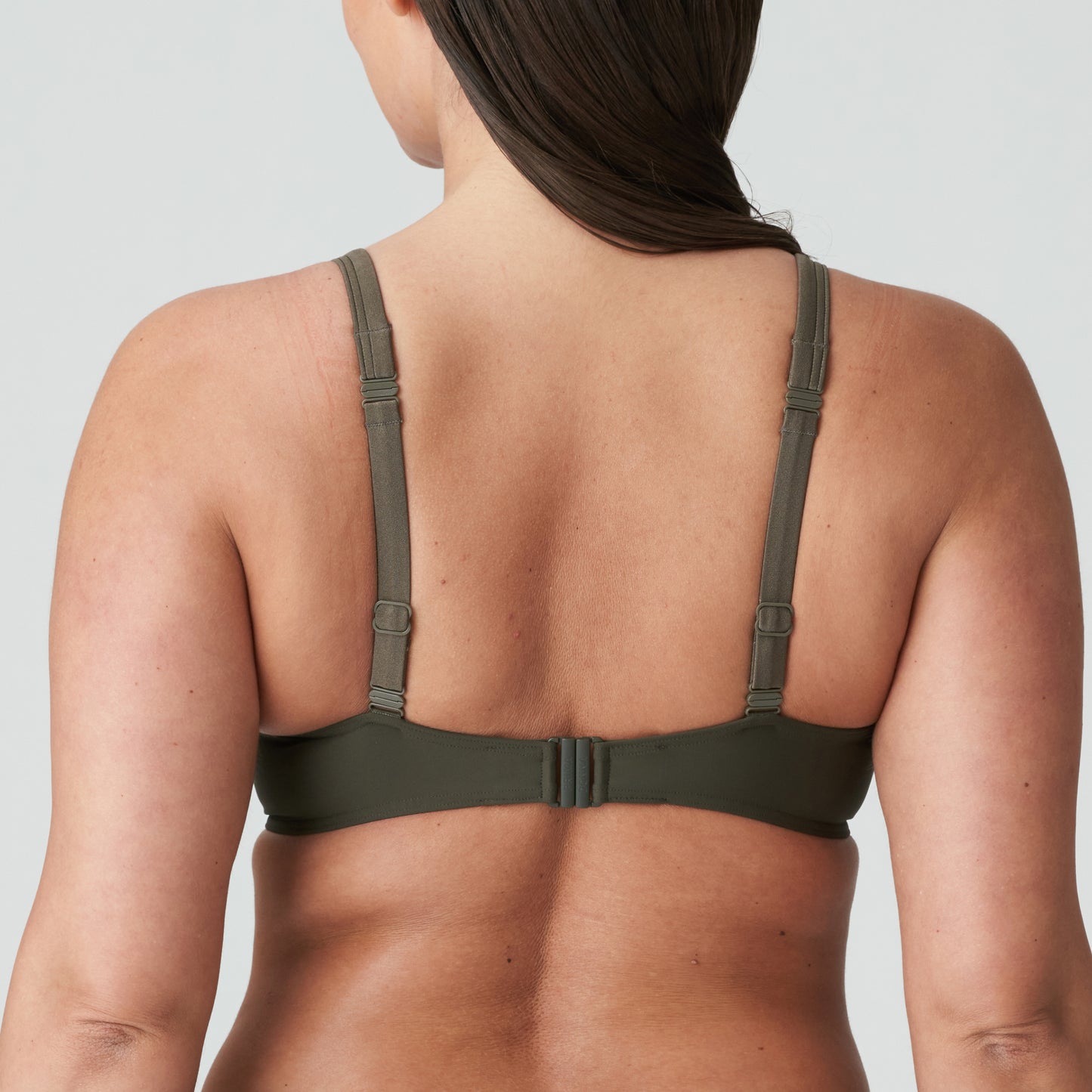 ARACRUZ Tiefdelolletiertes Bikini-Top (Kaki)