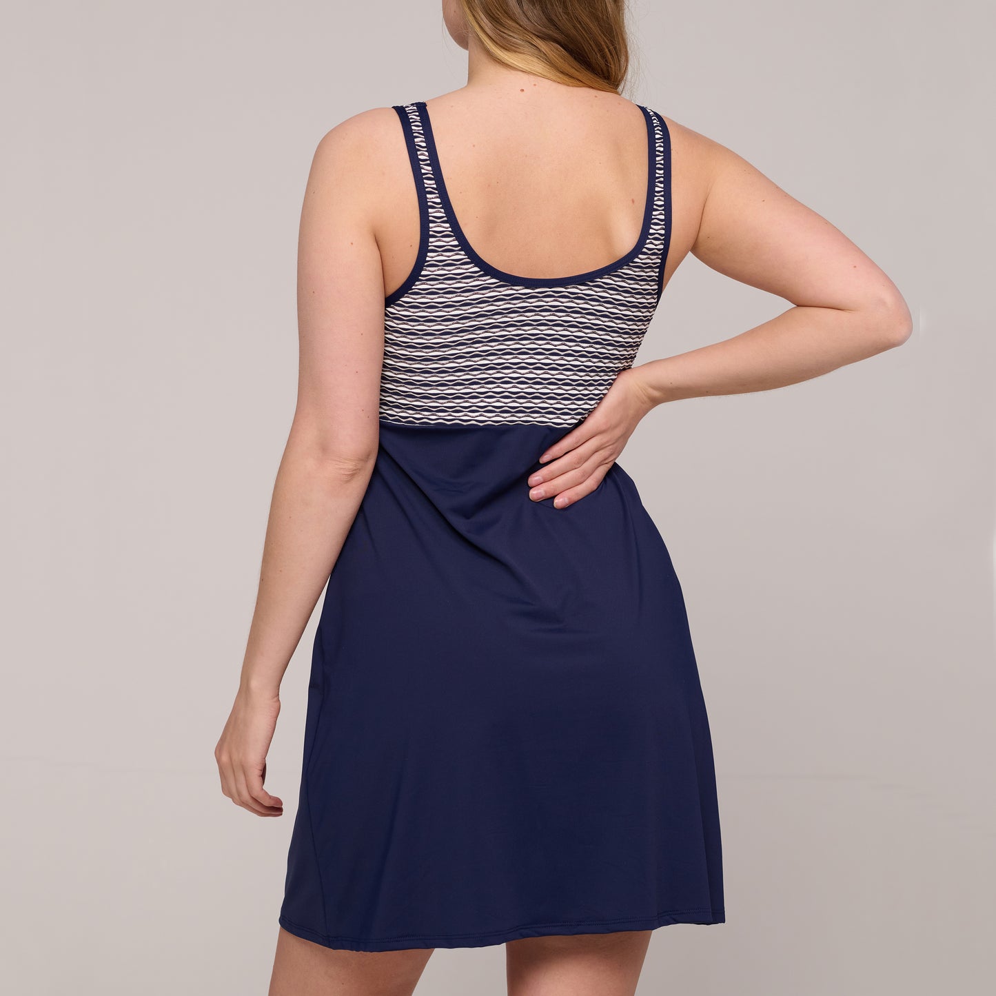 KALBA Badekleid kurz (Water Blue)
