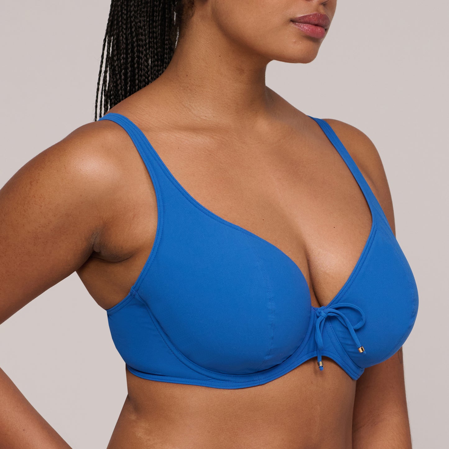 ASWAN Bikini-Top Tiefdekoll (Delphinium Cheer Blue)