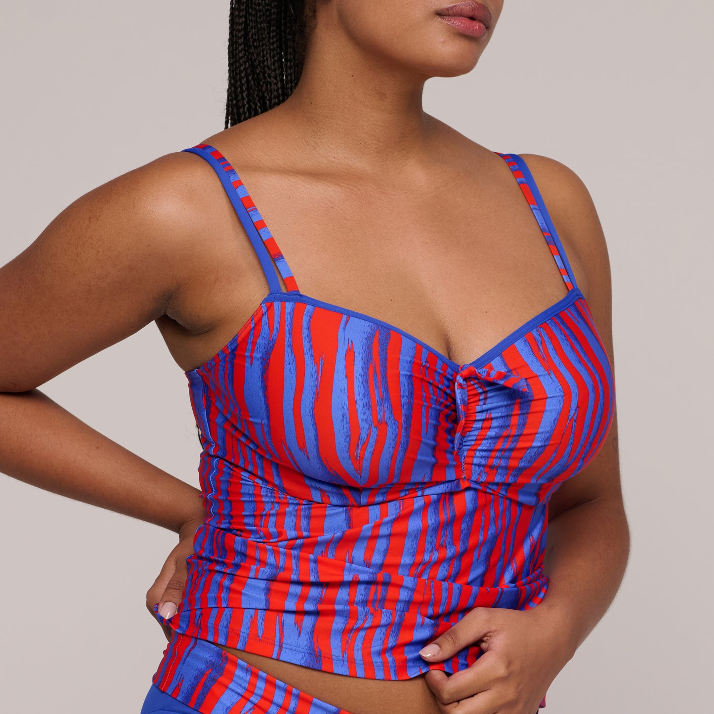 SKUDAI Tankini unterlegt (Wild Stripes)