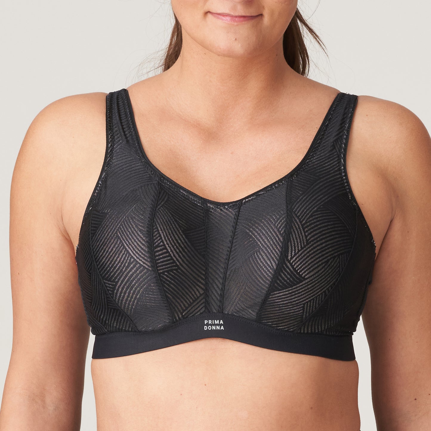 THE GAME Sport BH unterlegt (Schwarz)