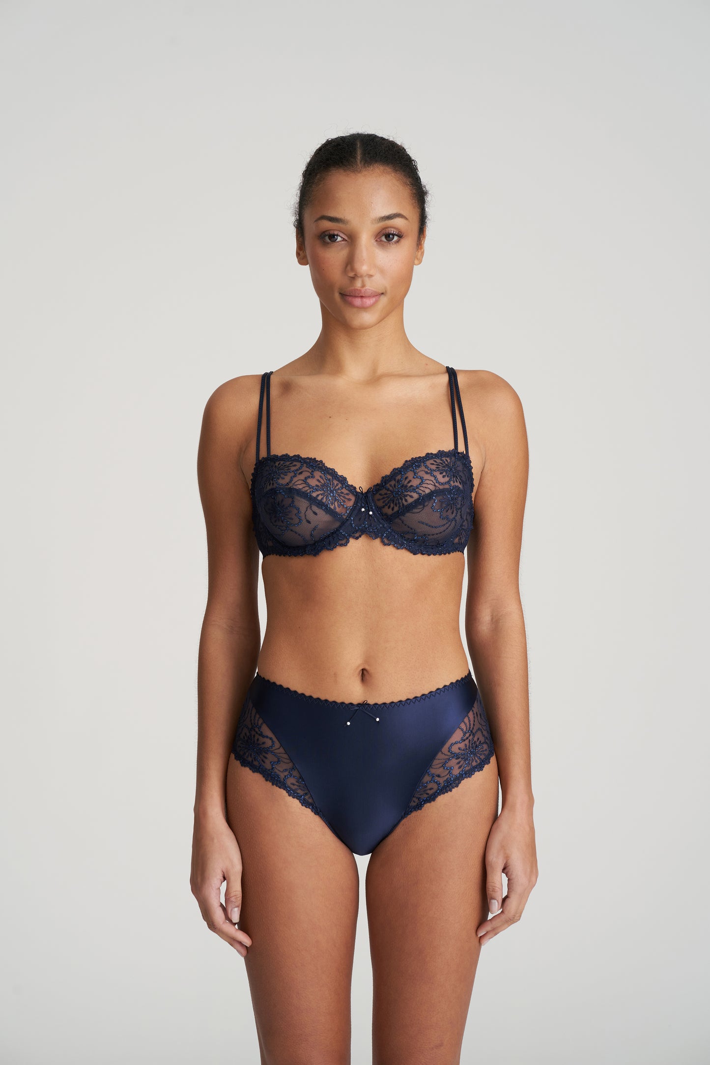 JANE Balconette BH halb unterlegt (Velvet Blue)
