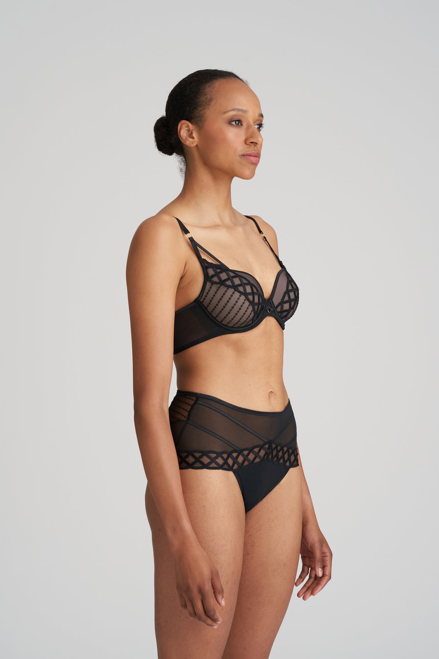JHANA Herzform BH (Schwarz)