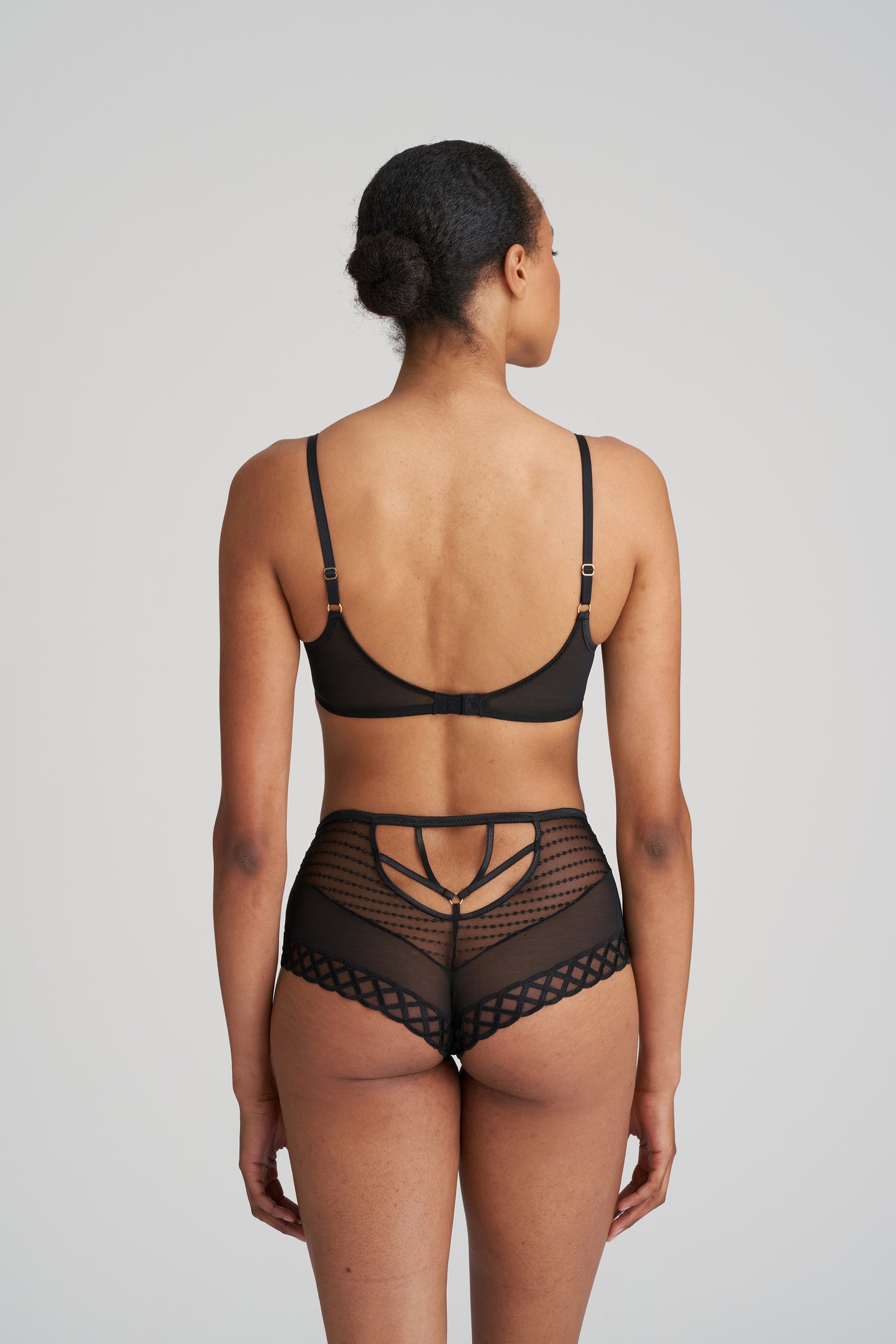 JHANA Herzform BH (Schwarz)