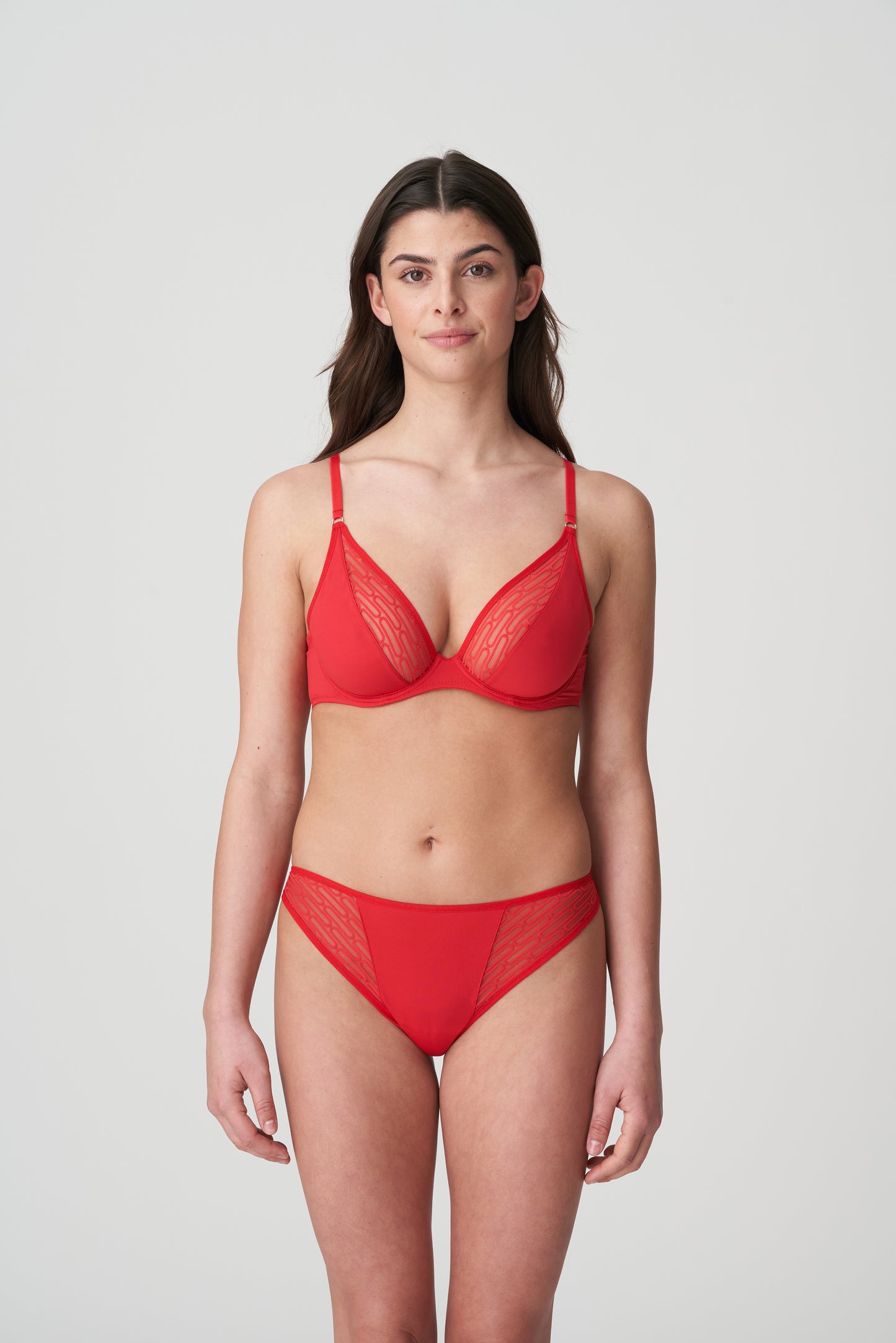TANZARA Tiefdekolletierter BH (Scarlet)