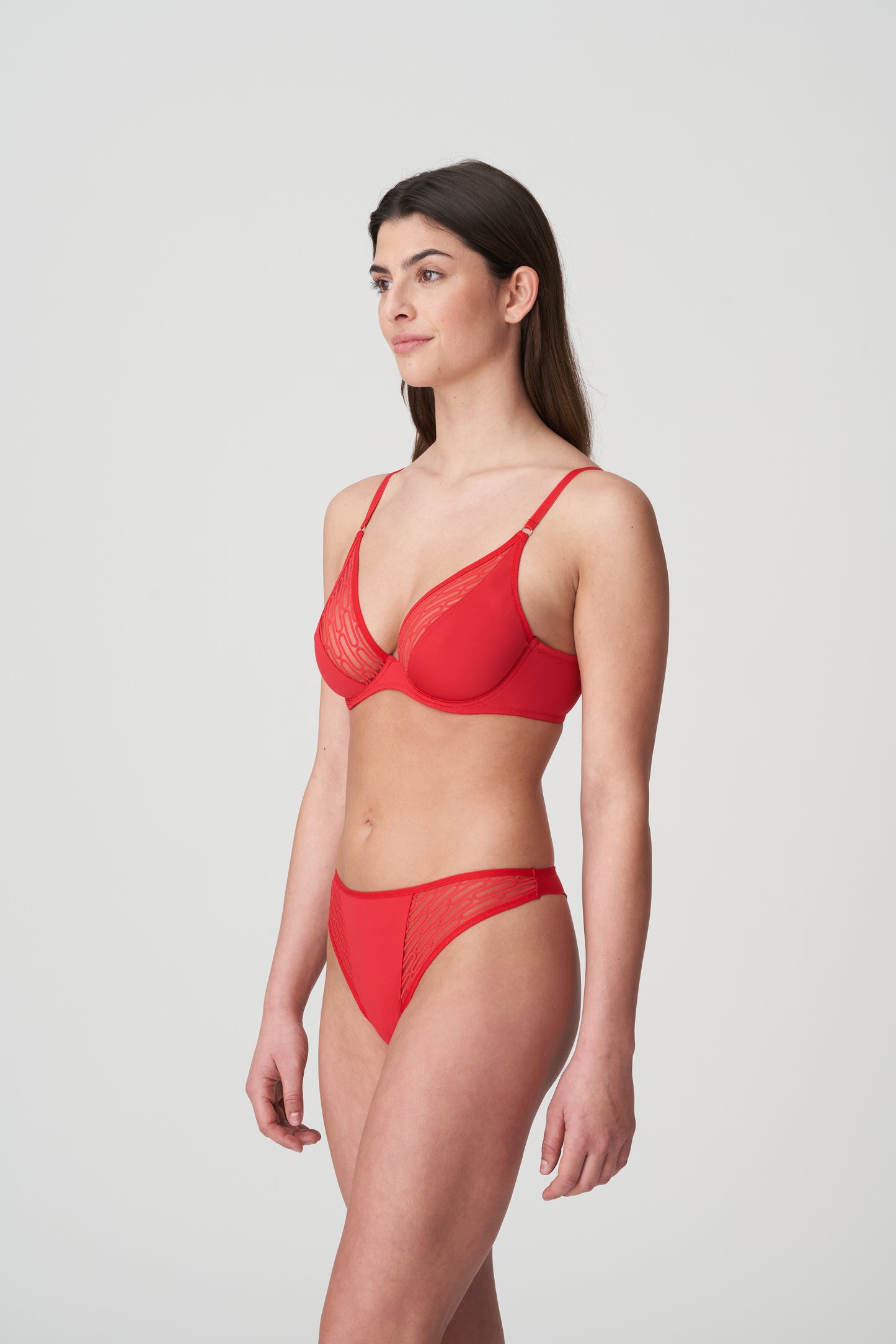 TANZARA Tiefdekolletierter BH (Scarlet)
