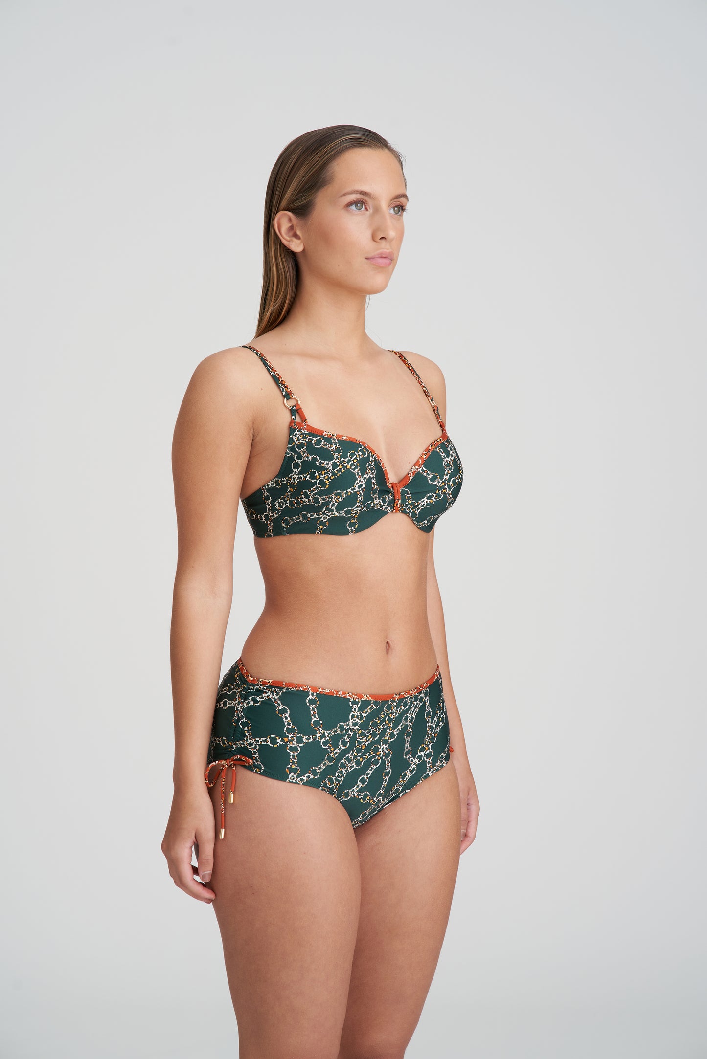 TAZAR Herzform Bikini unterlegt (Malachite)