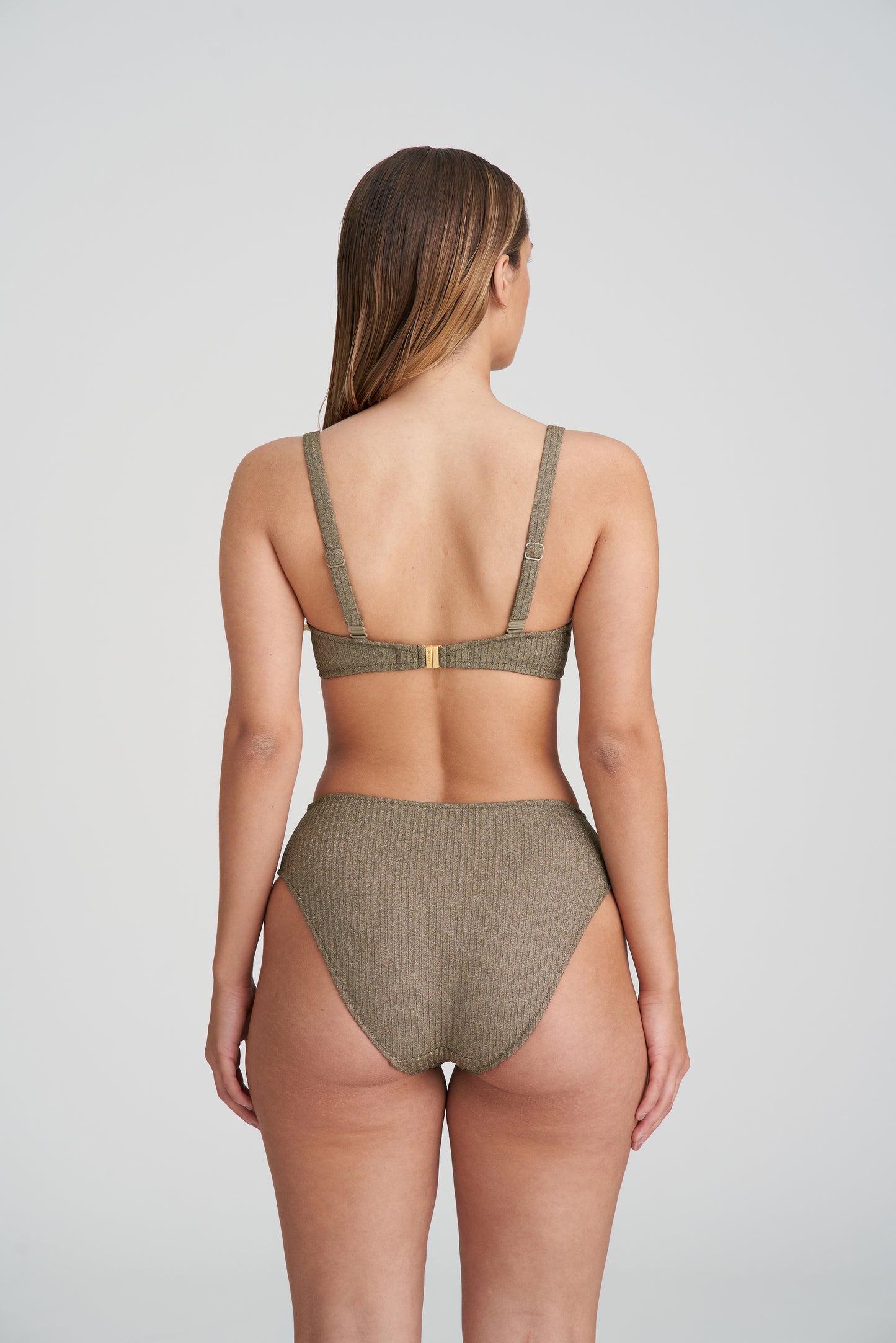 TINJIS Unterlegtes Bikini Top (Golden Olive)