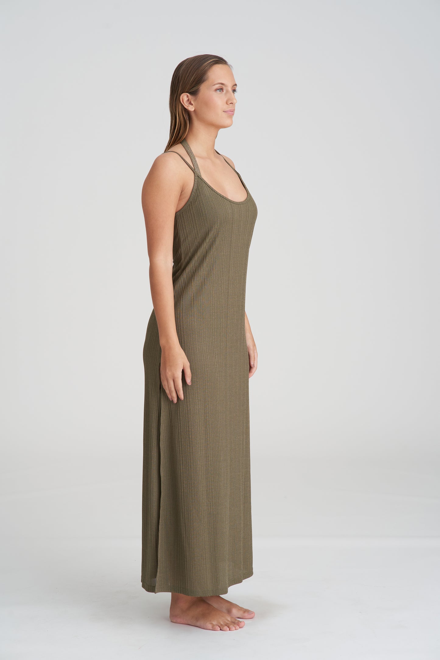 TINJIS Kleid (Golden Olive)