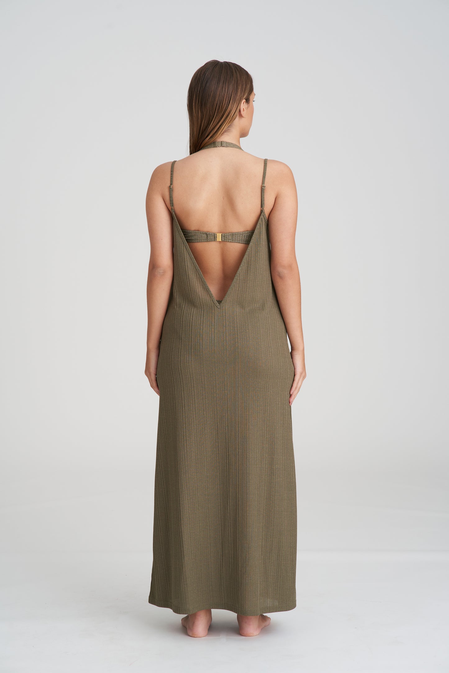 TINJIS Kleid (Golden Olive)