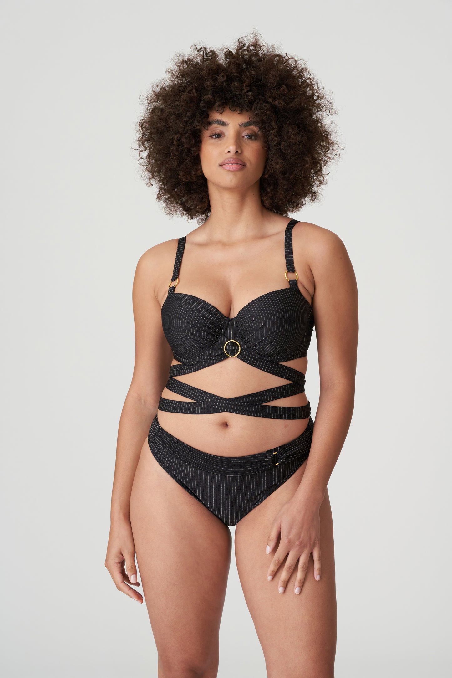 SOLTA Unterlegter Bikini Balconette (Schwarz)