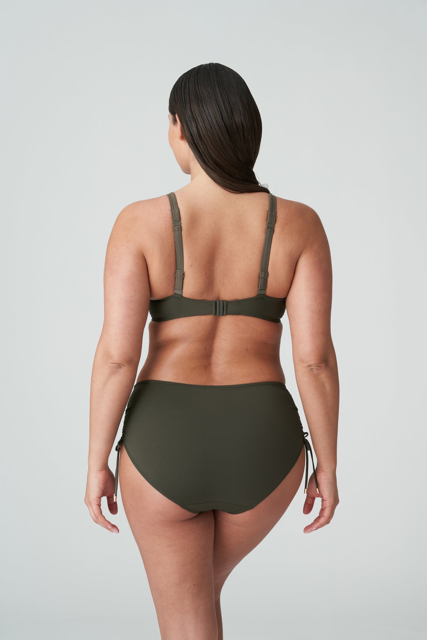 ARACRUZ Tiefdelolletiertes Bikini-Top (Kaki)