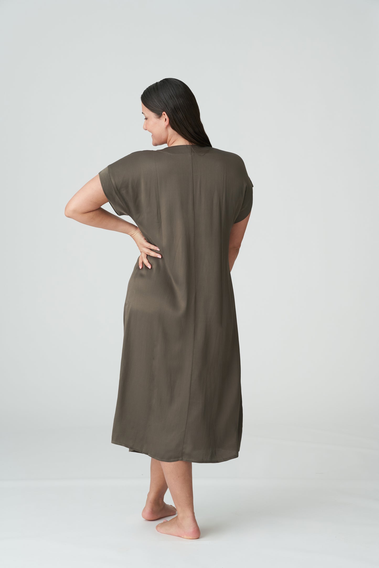 ARACRUZ Kleid (Kaki)