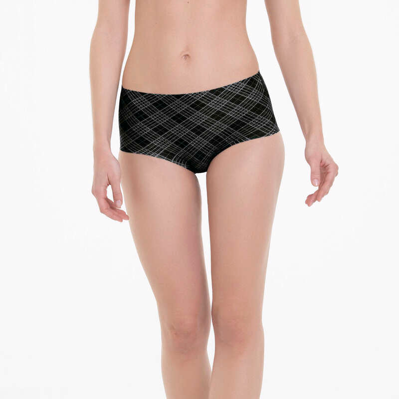 TWIN ART High Waist Plus Taillenslip (Black Grey)