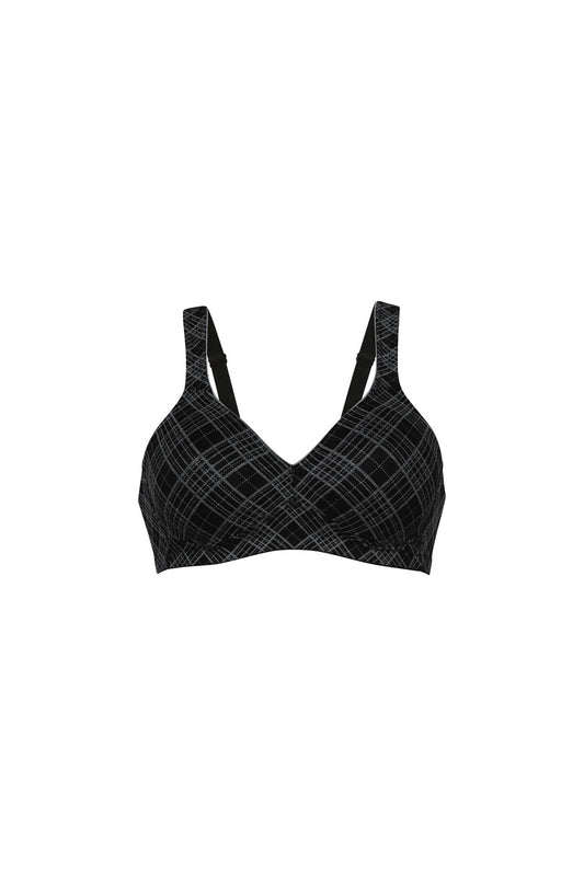 TWIN ART Soft-BH (Black Grey)