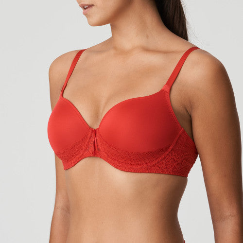 I DO Unterlegter Herzform BH (Scarlet) Rot